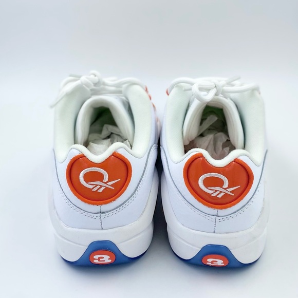 reebok question low allen iverson white orange FX4999 brand new size 6 Junior - Picture 4 of 6
